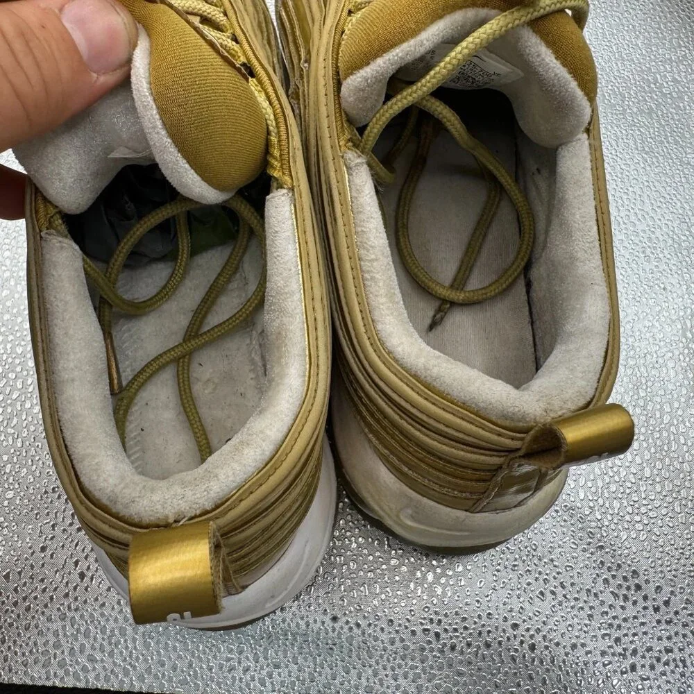 Size 9.5 Nike Air Max 97 Low Womens‎ Olympic Gold Athletic Sneaker CJ0625-700